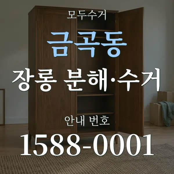 금곡동 장롱 분해·수거 대표 안내 그래픽