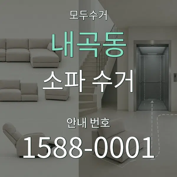 내곡동 소파 수거 대표 안내 그래픽
