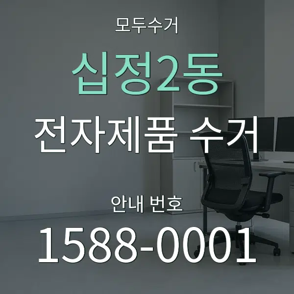 십정2동 전자제품 수거 대표 안내 그래픽