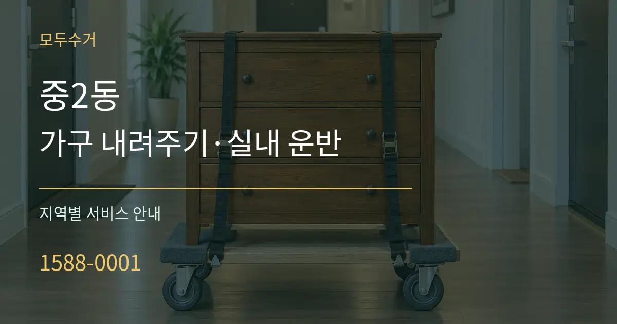 중2동 가구 내려주기·실내 운반 대표 안내 그래픽