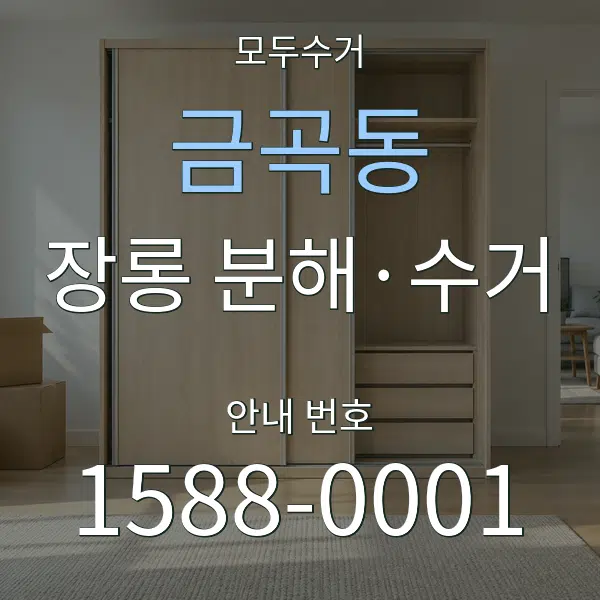 금곡동 장롱 분해·수거 대표 안내 그래픽